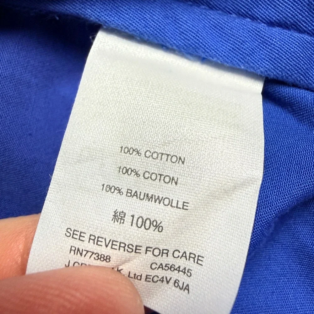 J‎ Crew Mens Cotton Straight Leg Chino Pants Blue Size 36x30
